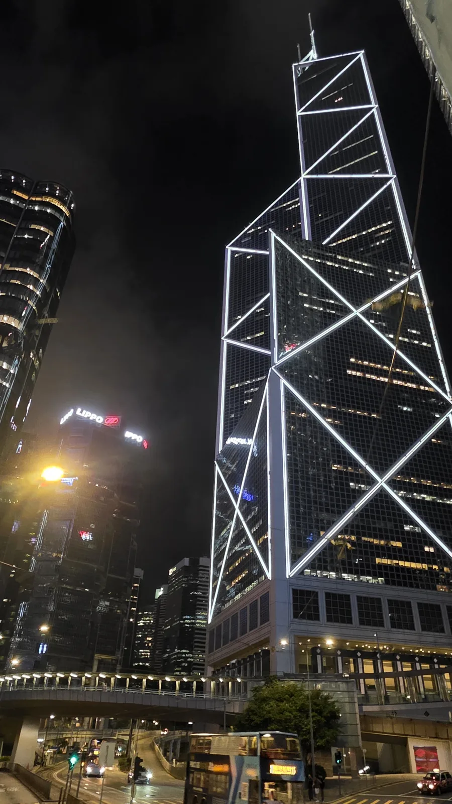香港夜景與中銀大廈